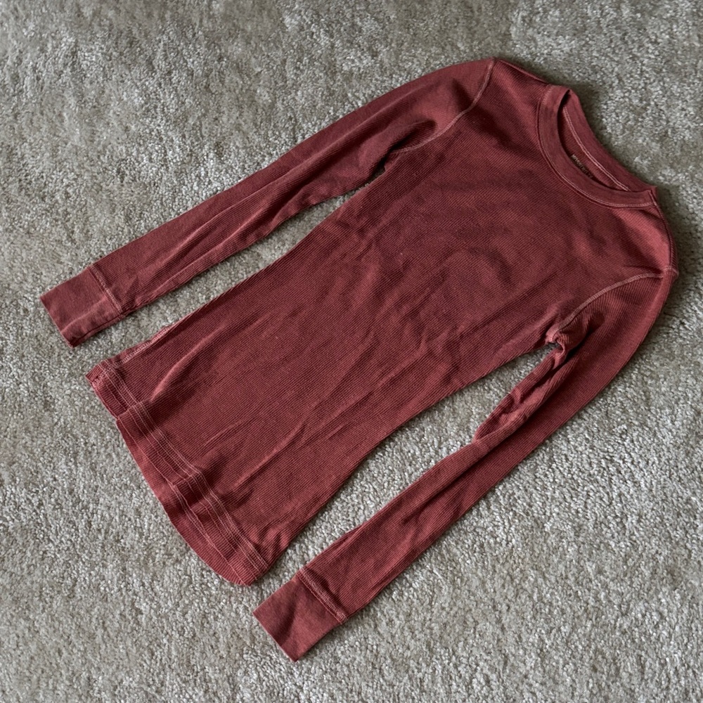 Mossimo Supply Co. Orange Long Sleeve Shirt